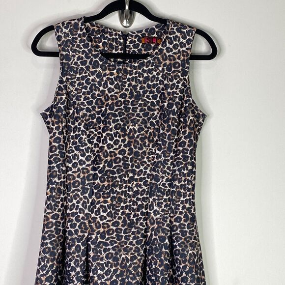 ISLE by Melis Kozan Leopard Animal Print Sleeveless Dress Women's Size Medium - Picture 5 of 10